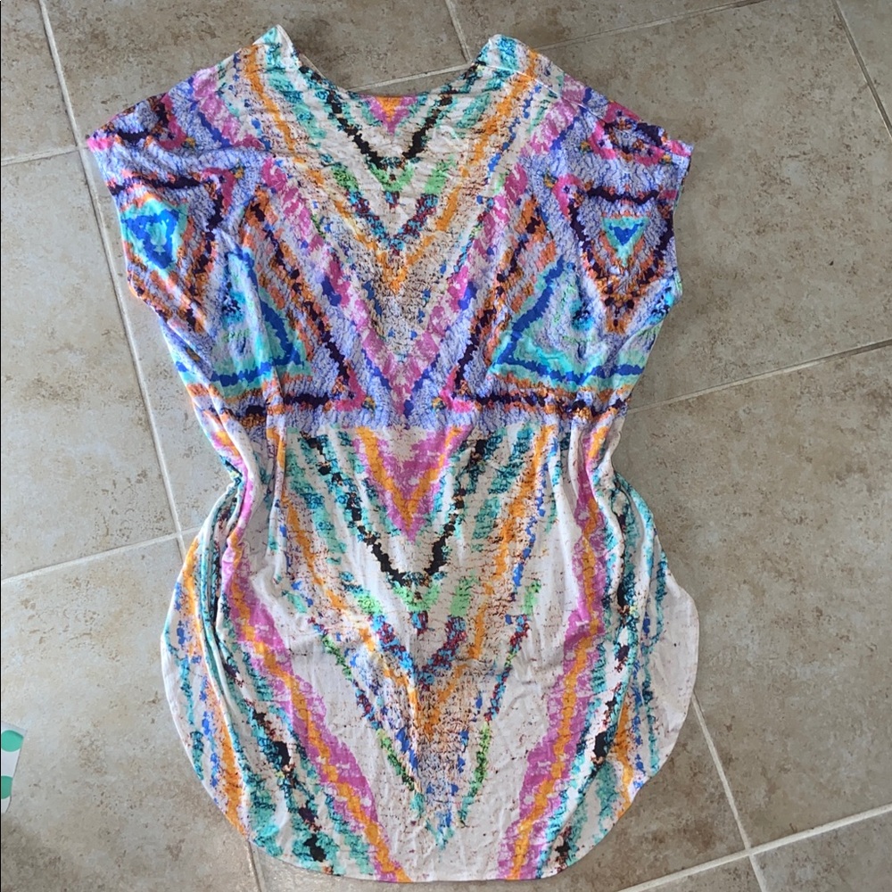 Mara Hoffman Rainbow Caftan Swim Cover up - Picture 5 of 7